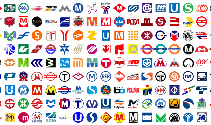세계의 지하철 로고, 대중교통에서의 C.I.